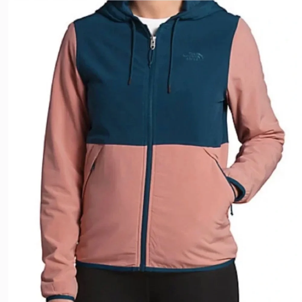 The North Face Men’s Colorblock Hooded Insulated Jacket Size S Brown Black
